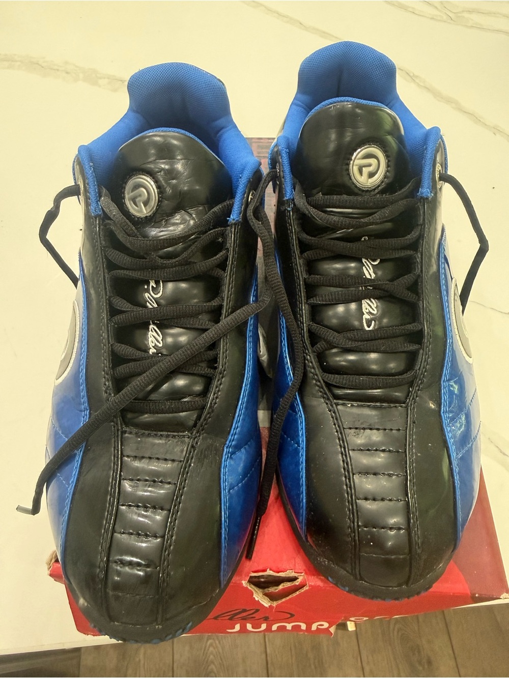 P.Miller aka Master P - Pro Performance Men's Black and Blue Sneakers